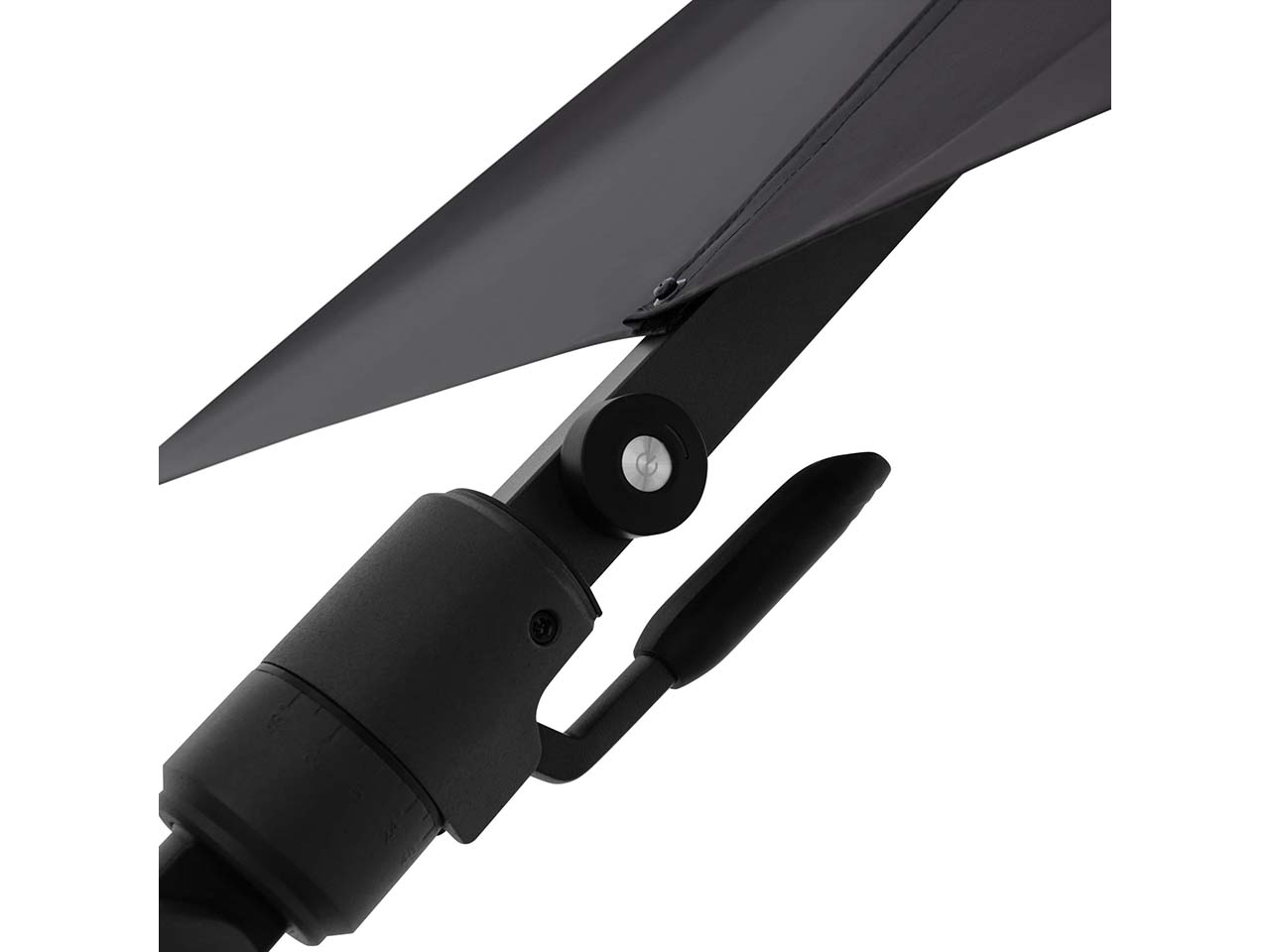 doppler Pendelschirm "myZone AX" mit LED Beleuchtung 300 x 220 cm, anthrazit