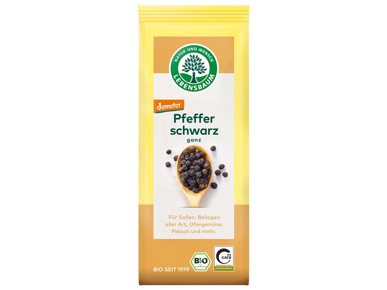 LEBENSBAUM Schwarzer Bio-Pfeffer ganz 50 g