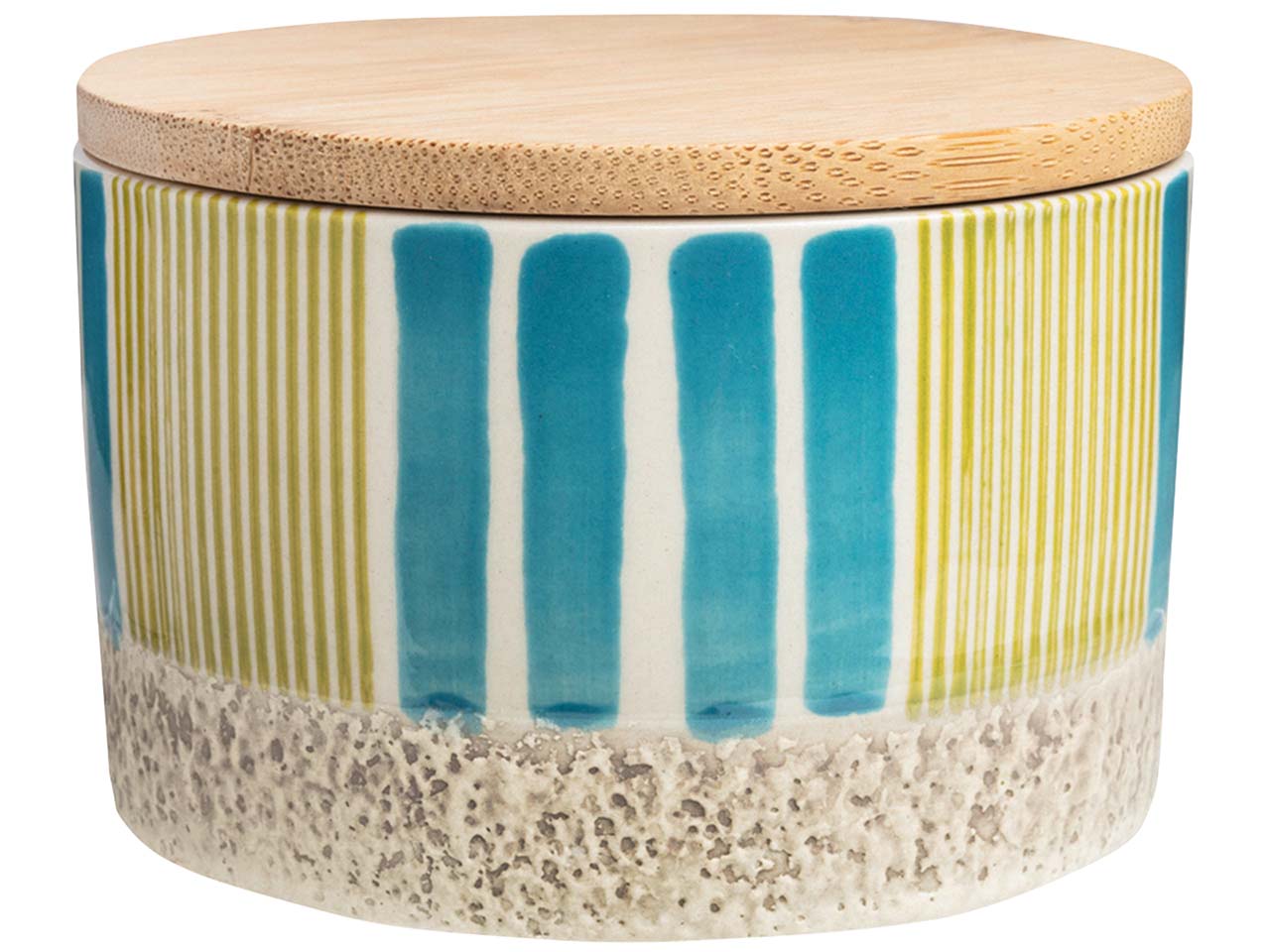 tranquillo Frischhaltedose "STRIPES", 10 x 7 cm, türkis/grün