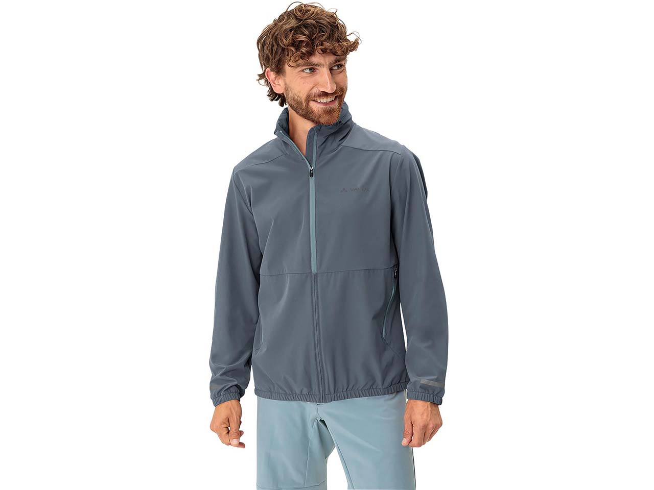 VAUDE Herren-Windjacke "Cyclist" mit verstaubarer Kapuze, heron, Gr. M