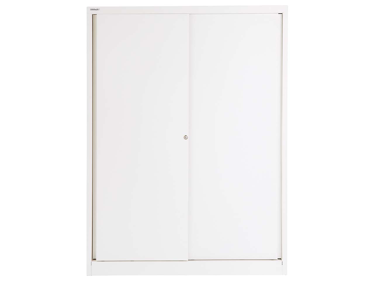 BISLEY Schiebetürenschrank "ECO" 4 OH, Breite 120 cm verkehrsweiß