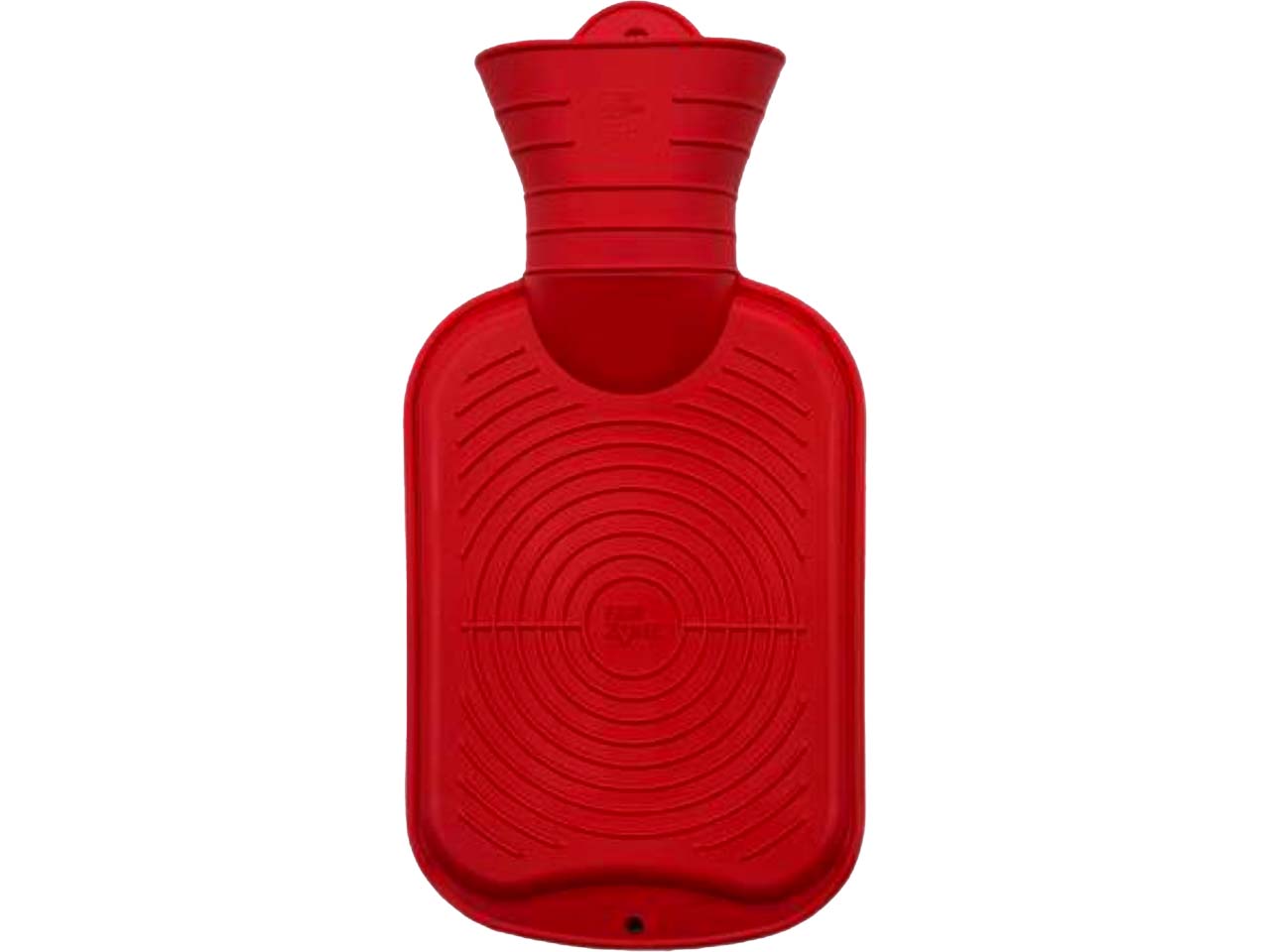 Fair Zone Wärmflasche aus Naturkautschuk, 0,7 l, rot