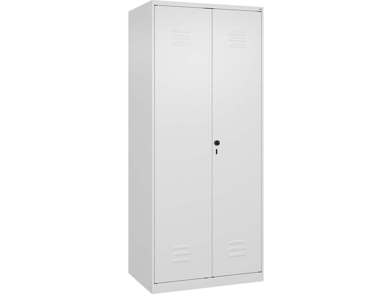 C+P PSA Doppel-Spind Classic PLUS, 2 Abteile, 1850x800x500mm, Verkehrsweiß/Verkehrsweiß