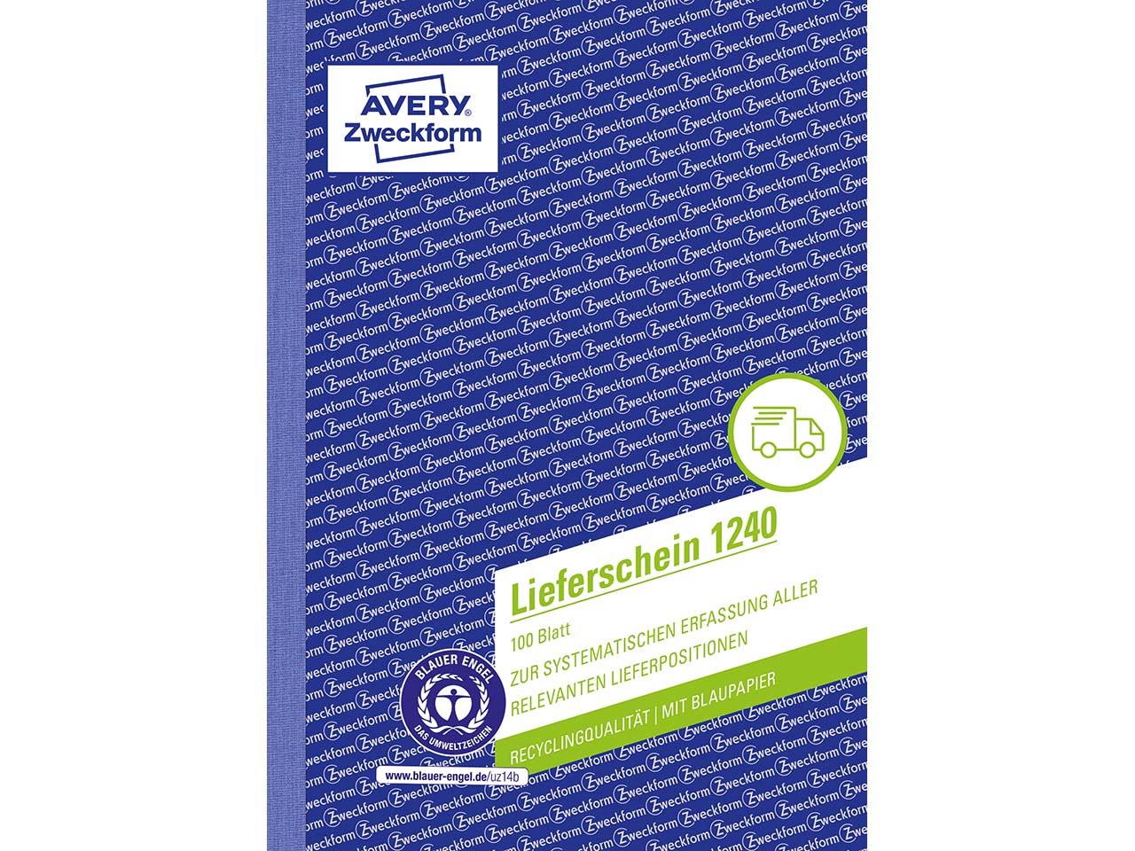Avery Zweckform Recycling Formularbuch "1240" Lieferschein
