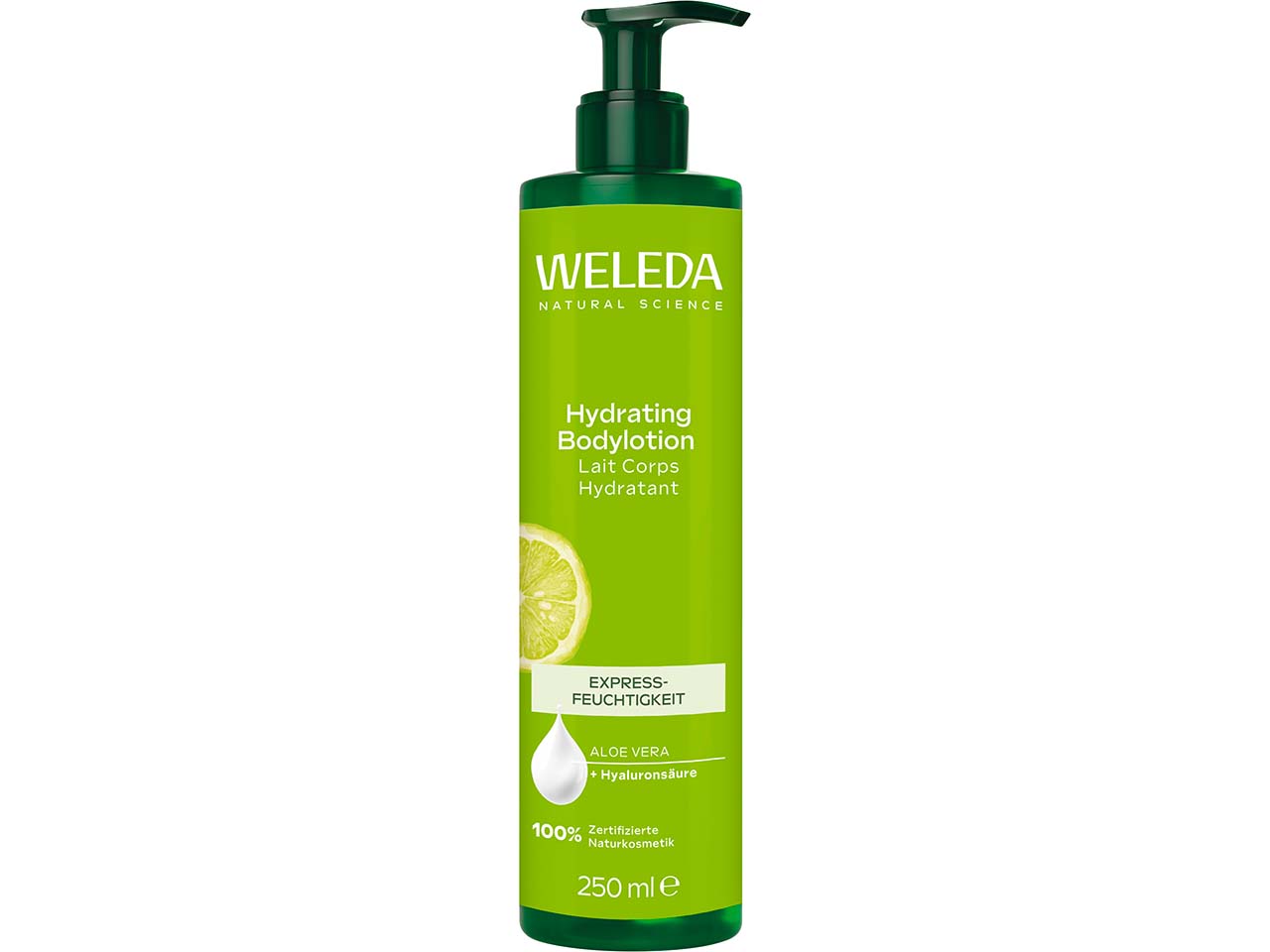 WELEDA Bio-Körperlotion "Express Feuchtigkeit" mit Aloe Vera, 250 ml