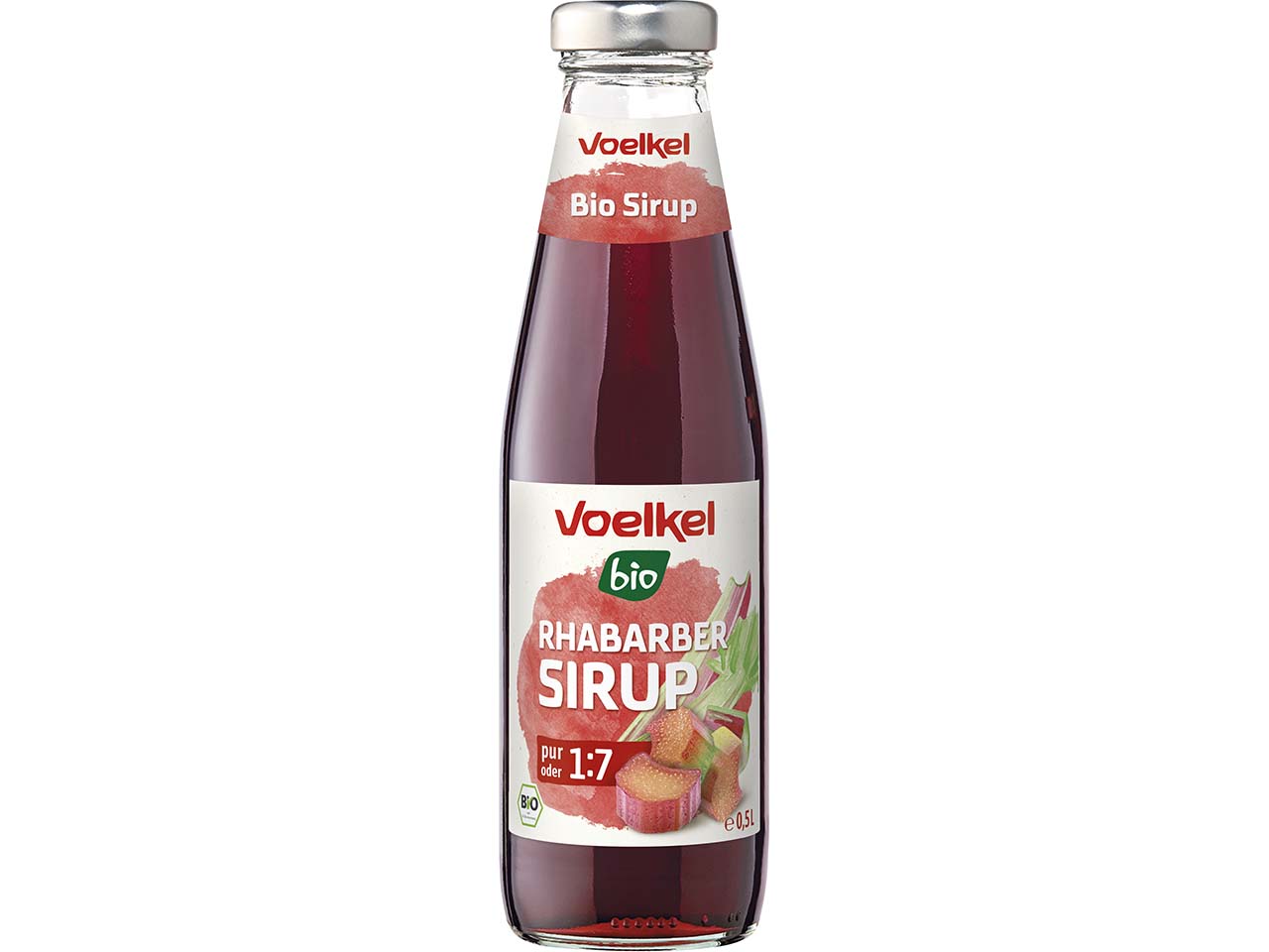 Voelkel Bio-Rhabarber-Sirup, 500 ml