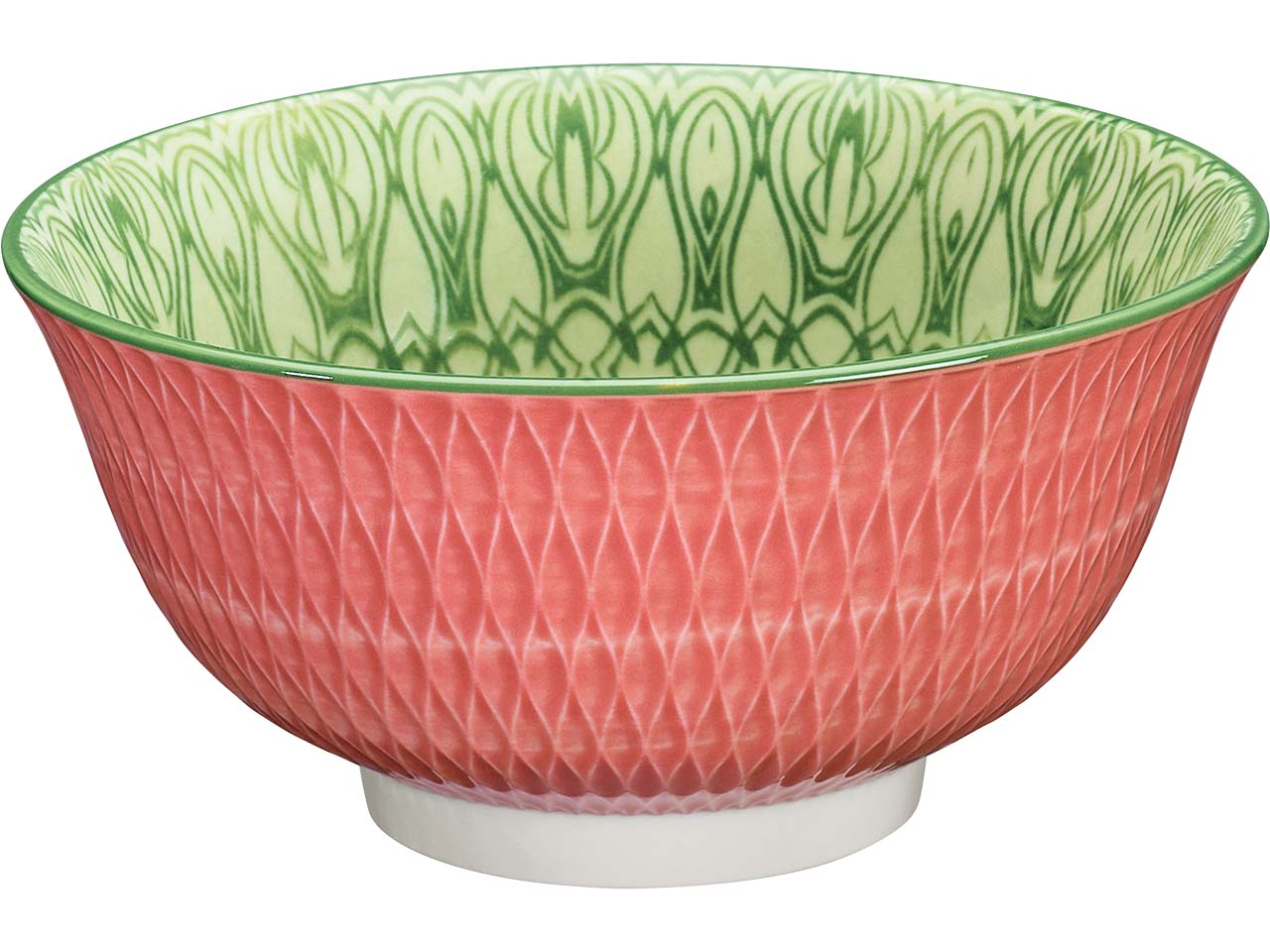 cilio Schüssel 'Rauten' aus Porzellan, ø 18 cm, rosa