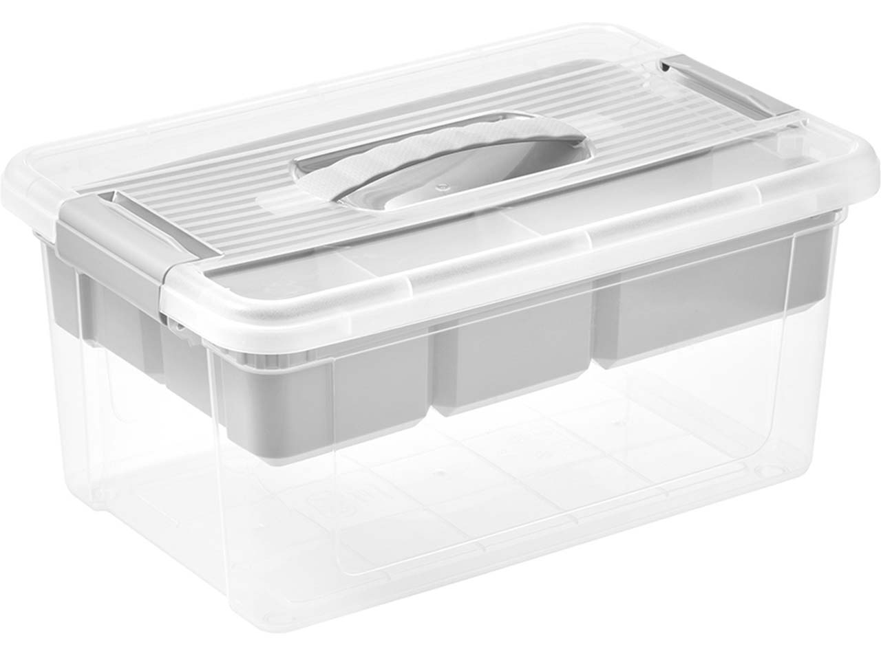 keeeper Organizer-Box "Henri" mit Tragegriff, 23 x 35 x 17 cm, 9 l, nordic grey