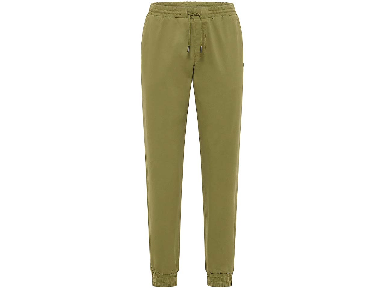 tranquillo Bio-Damen-Twill-Jogginghose mit Tunnelzug, pesto, Gr. 38