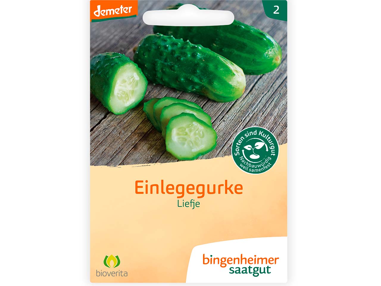 bingenheimer saatgut Bio-Samen Einlegegurke "Liefje", 1 Stk.