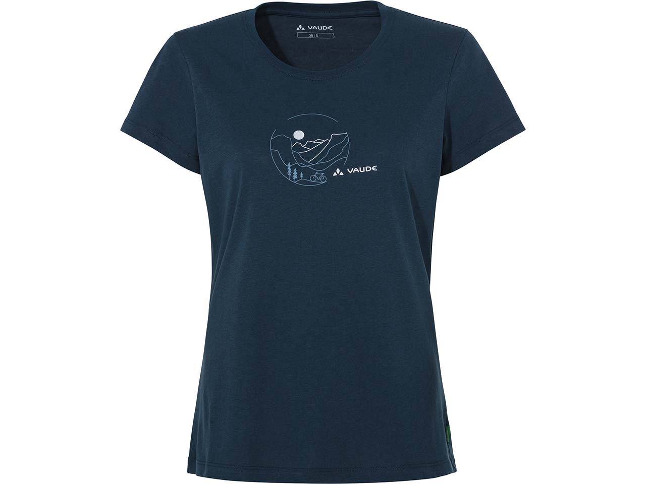 VAUDE Damen-T-Shirt 'Cyclist V' schnelltrocknend, dark sea/blue, Gr. 36
