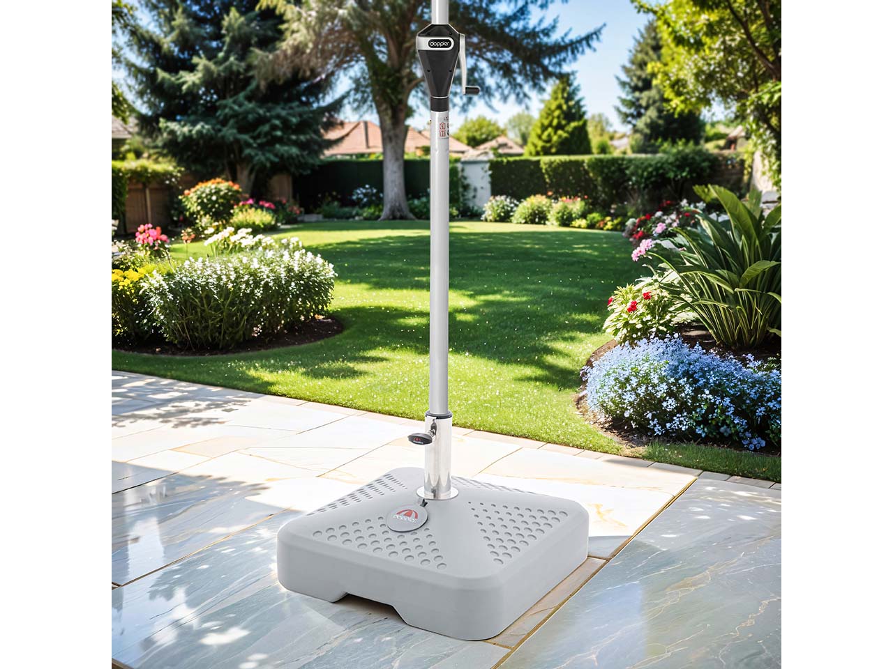 doppler Sonnenschirmständer "FILL-IT 3in1" 25 l, hellgrau
