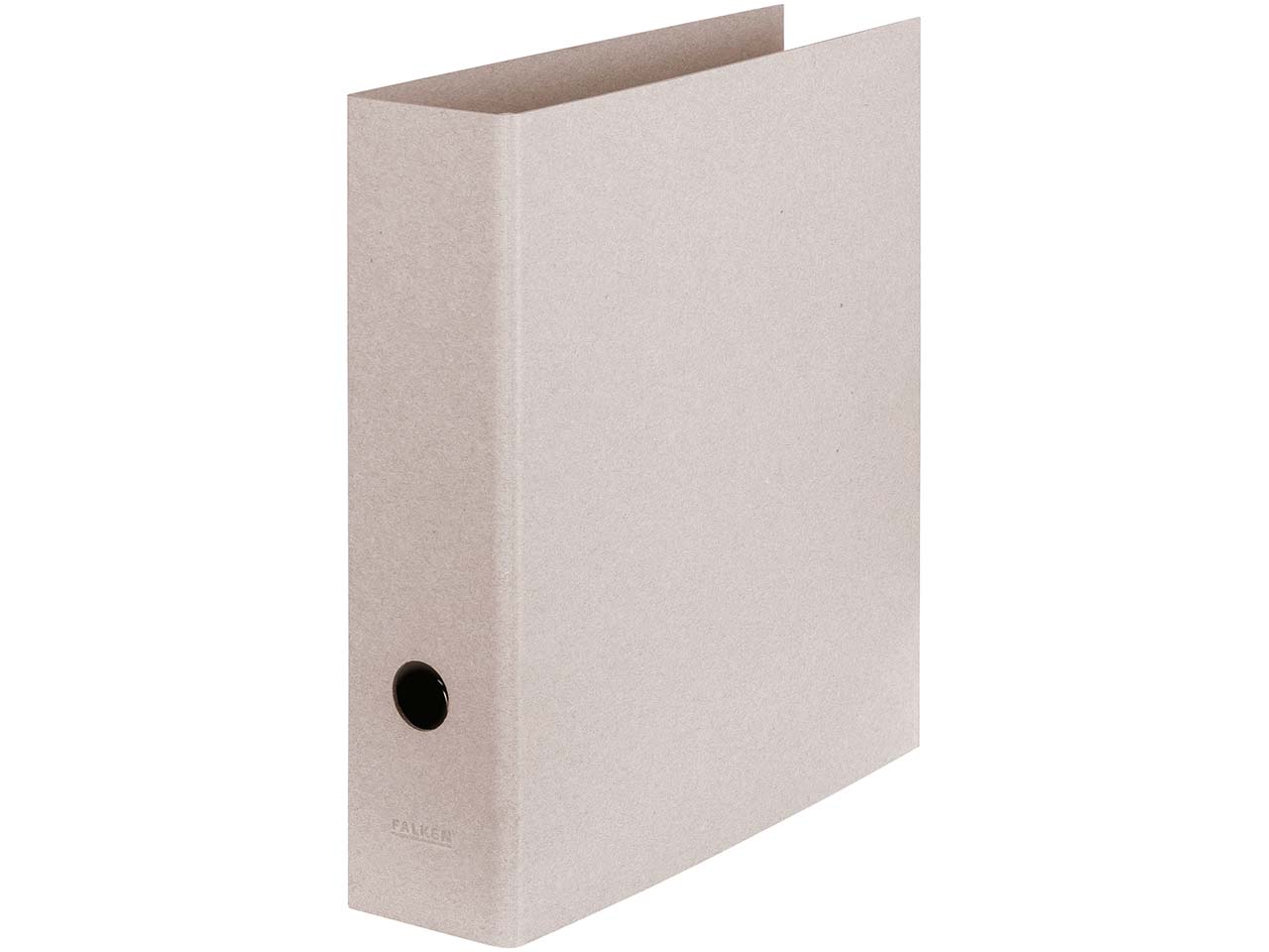 Falken Ordner "Pure RAW" DIN A4, aus unbehandelter Graupappe, 8cm Rückenbreite, grau