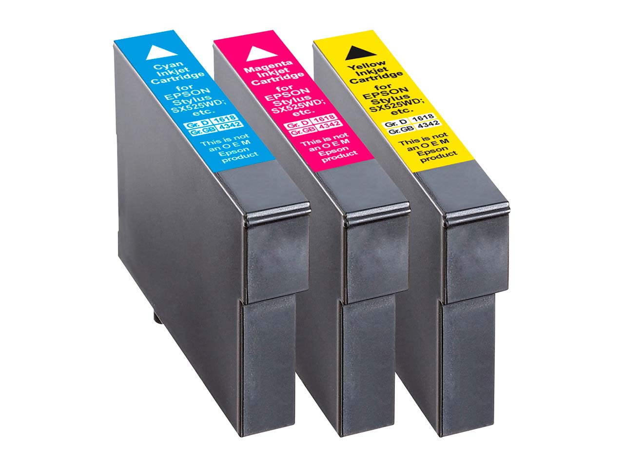 memo 3er Set Tintenpatronen ersetzt Epson T1302XL/T1303XL/T1304XL