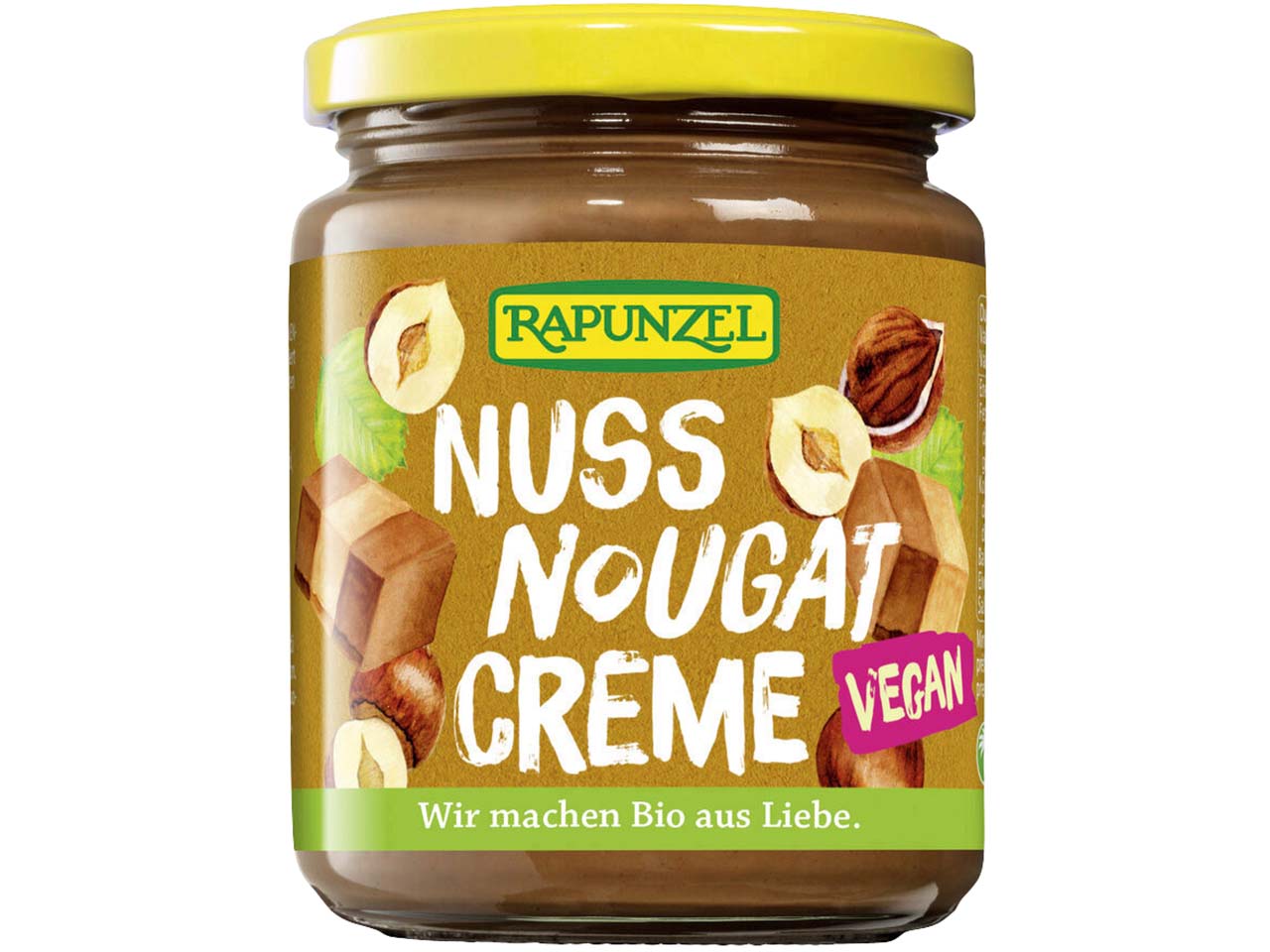 RAPUNZEL Vegane Bio-Nuss-Nougat-Creme, 250 g
