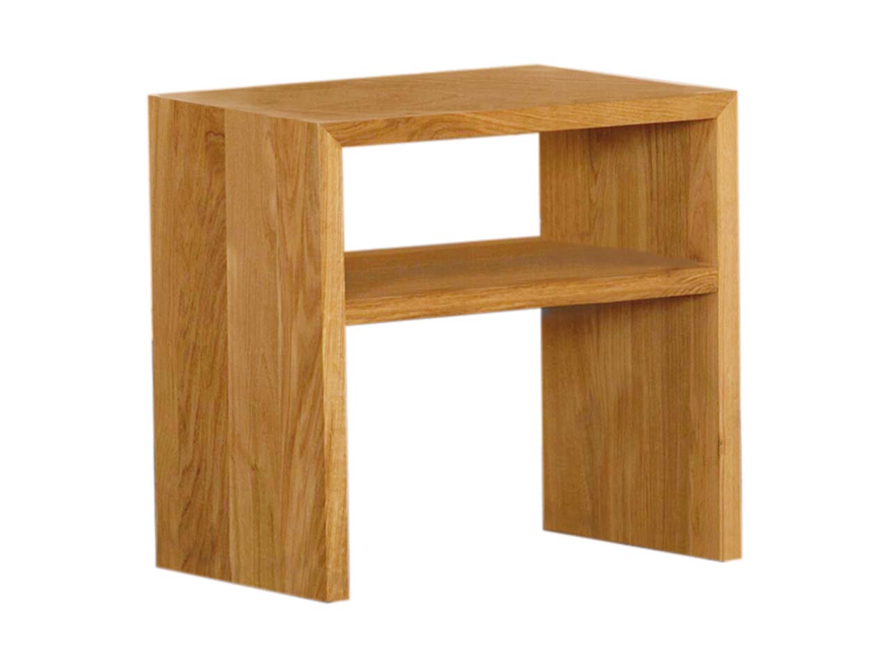 Beistelltisch "cubus" B 50 x T 50 x H 35 cm, Eiche geölt