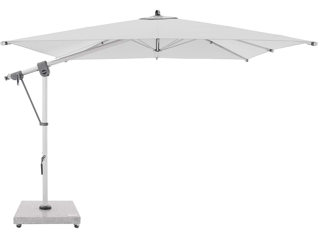 doppler Pendelschirm 'EXPERT' 300 x 300 cm, hellgrau