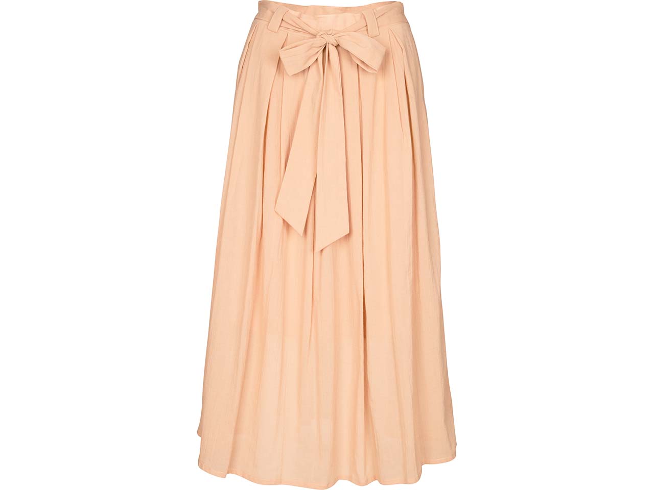 ORGANICATION Bio-Damen-Midirock mit Falten, indian tan, Gr. S