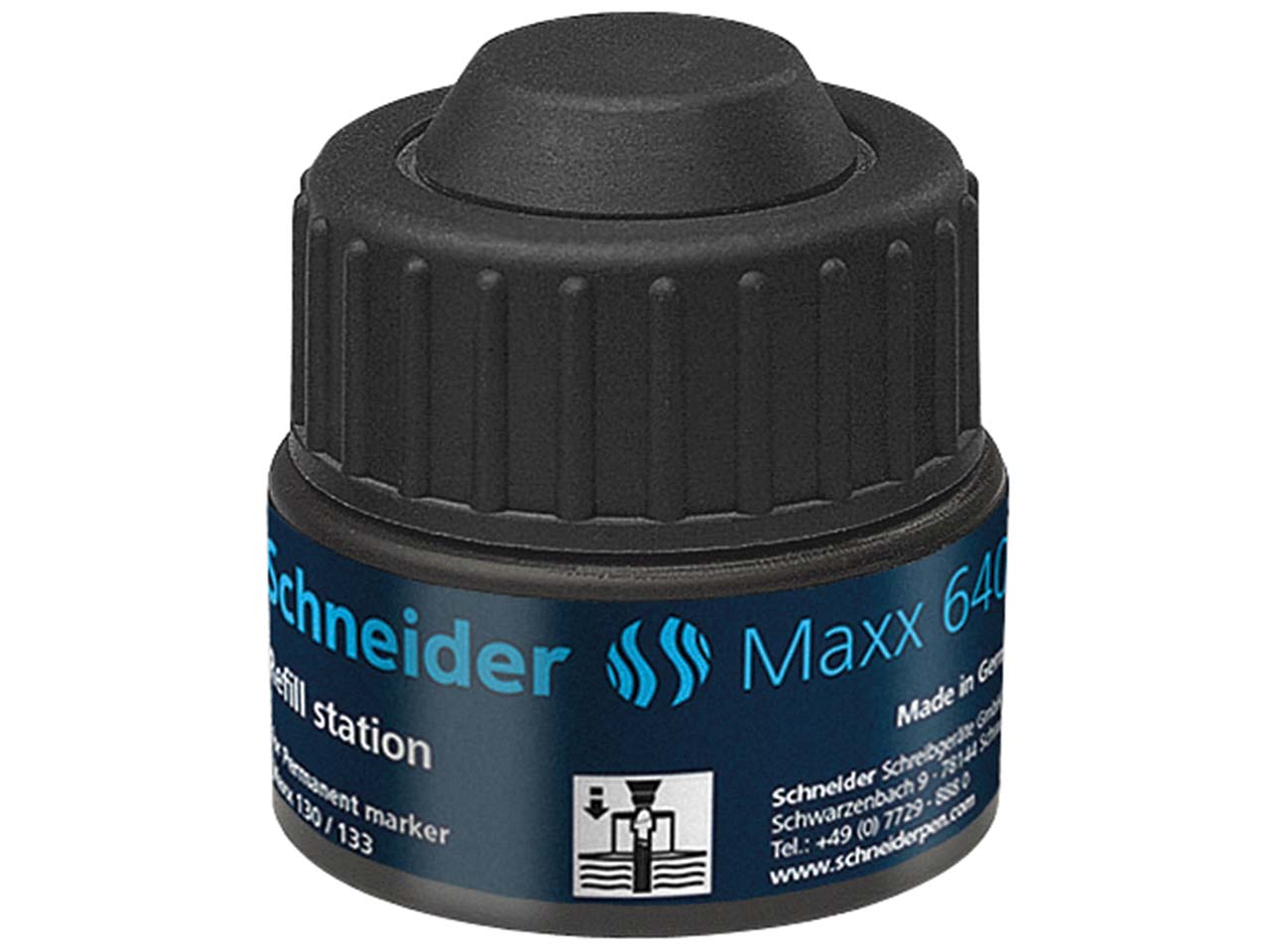 Schneider Nachfülltinte 640 für Permanent-Marker "Maxx 130/133" schwarz