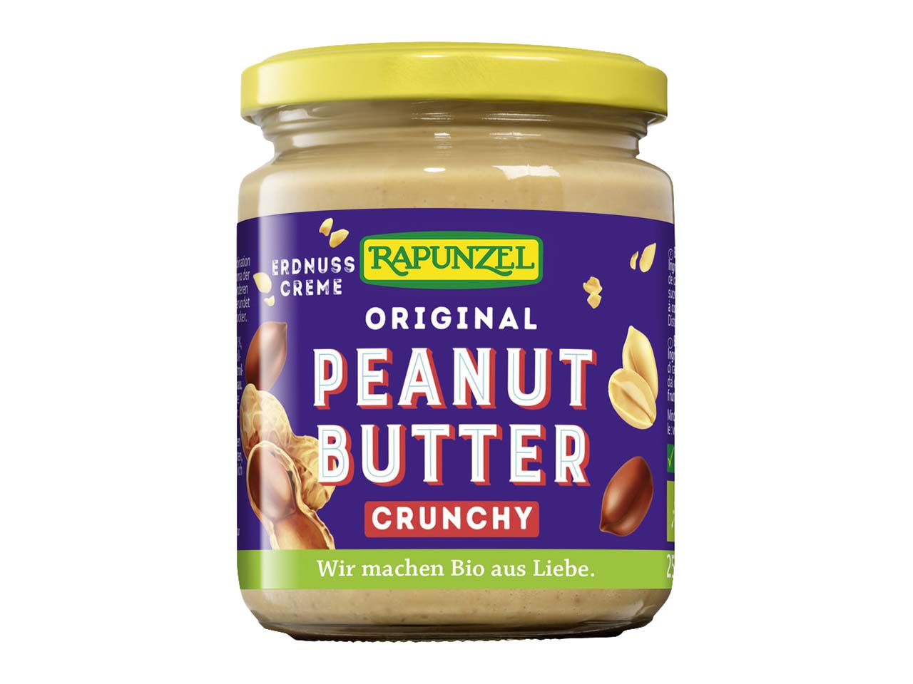 RAPUNZEL Bio-Peanutbutter "Crunchy", 250 g