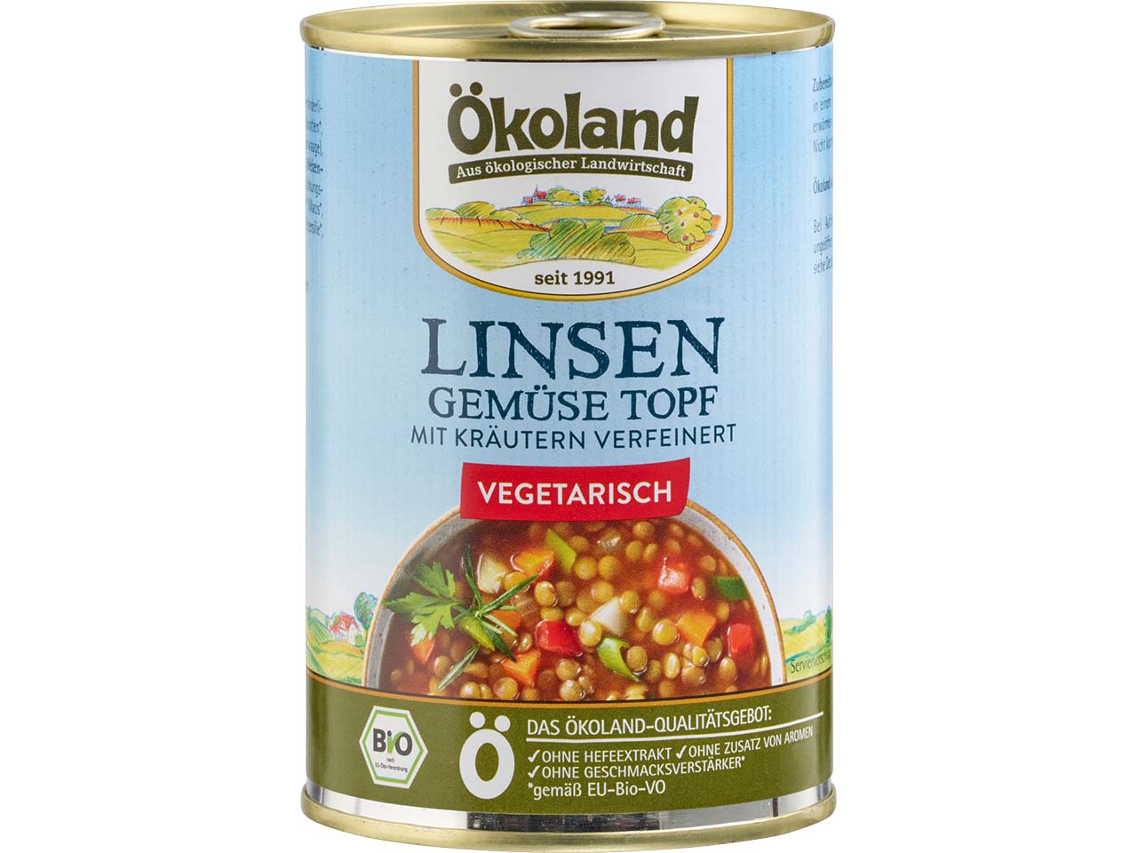 Ökoland Bio-Linsen-Gemüsetopf, 400 g