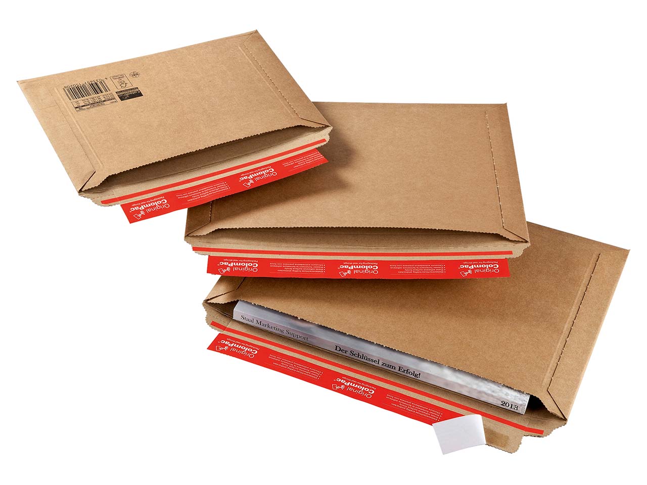 20 Versandtaschen aus stabiler Wellpappe mit Querbefüllung DIN C4+
