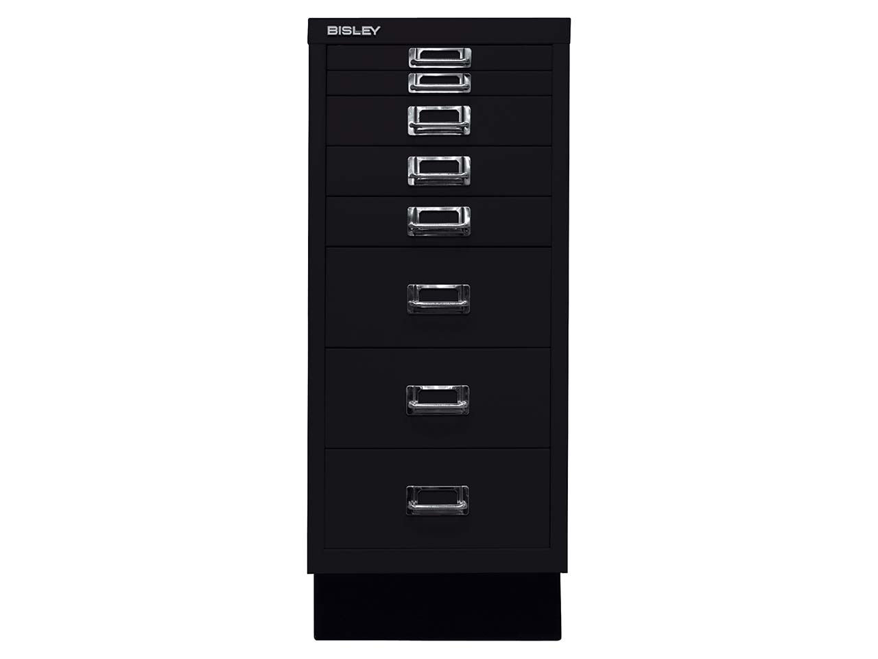 BISLEY Schubladenschrank "MultiDrawer" DIN A4 mit 8 Schubladen schwarz