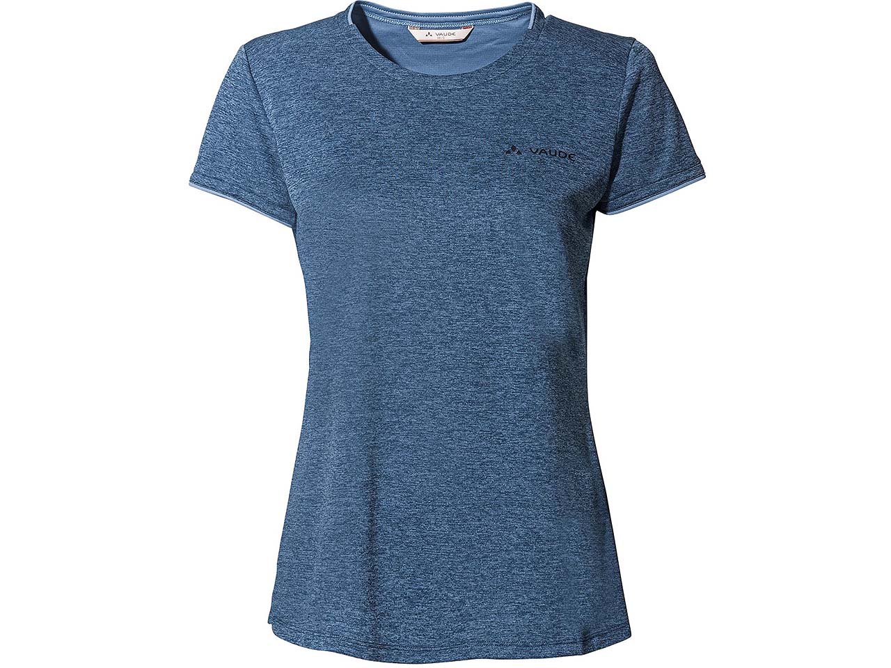 VAUDE Damen-T-Shirt "Essential" mit Rundhalsausschnitt, dark sea uni, Gr. 38