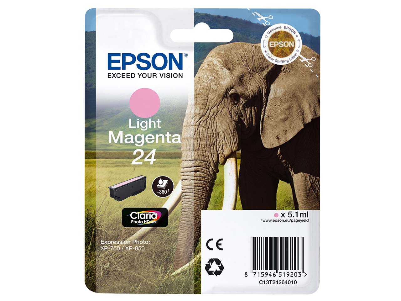 Epson Tintenpatrone T2426 light-magenta