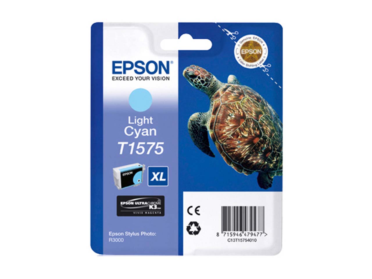 Epson Tintenpatrone T1575 hell cyan