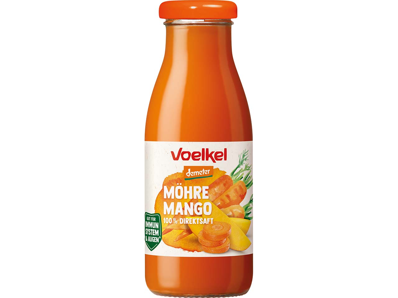 Voelkel Bio-Möhre-Mango-Direktsaft "to go", 250 ml