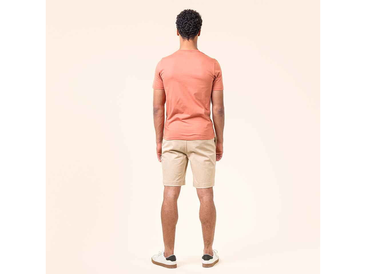 Living Crafts Bio-Herren-T-Shirt 'THERREL' mit Rundhalsausschnitt, flame, Gr. S