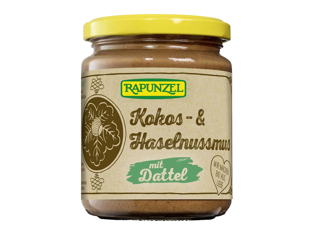 RAPUNZEL Bio-Kokos-und Haselnussmus mit Datteln, 250 g