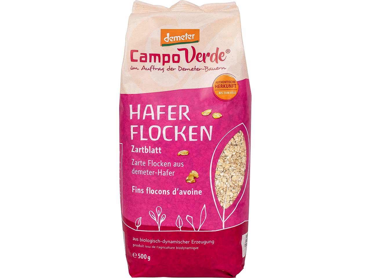 Campo Verde Bio-Haferflocken-Zartblatt, 500 g