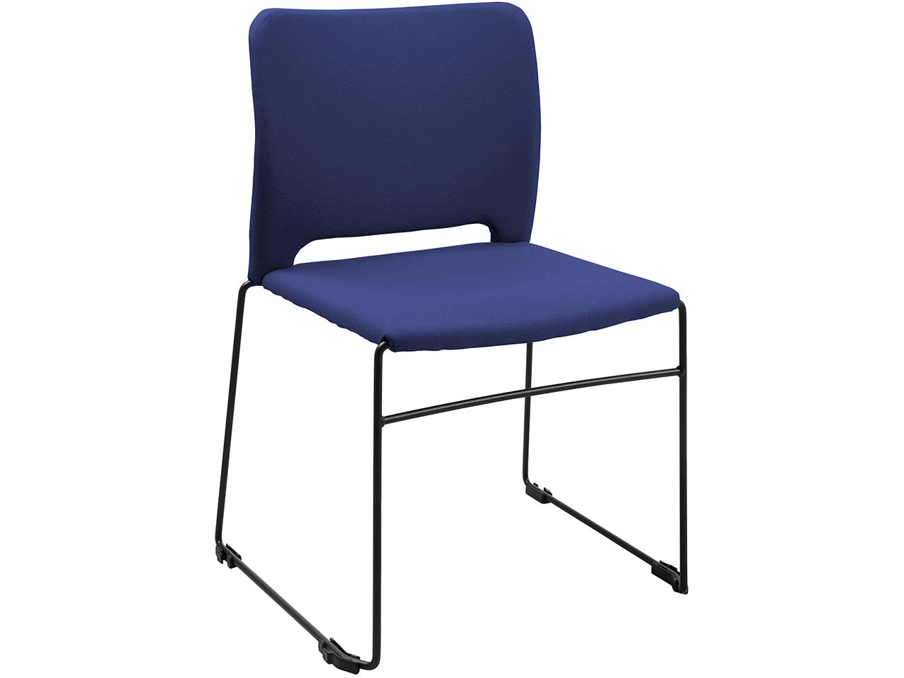 Topstar 4 Besucherstühle "VISIT LINE" Sitz & Rücken: gepolstert, blau