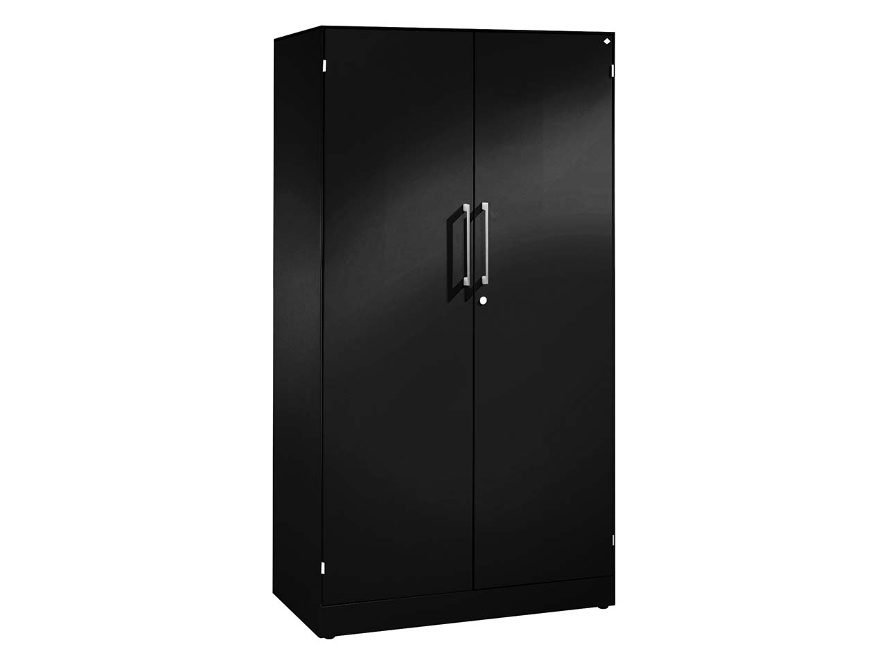 Flügeltürenschrank "CONTACT", Höhe 163,5 cm  (BxT) 80 x 43,5, schwarz
