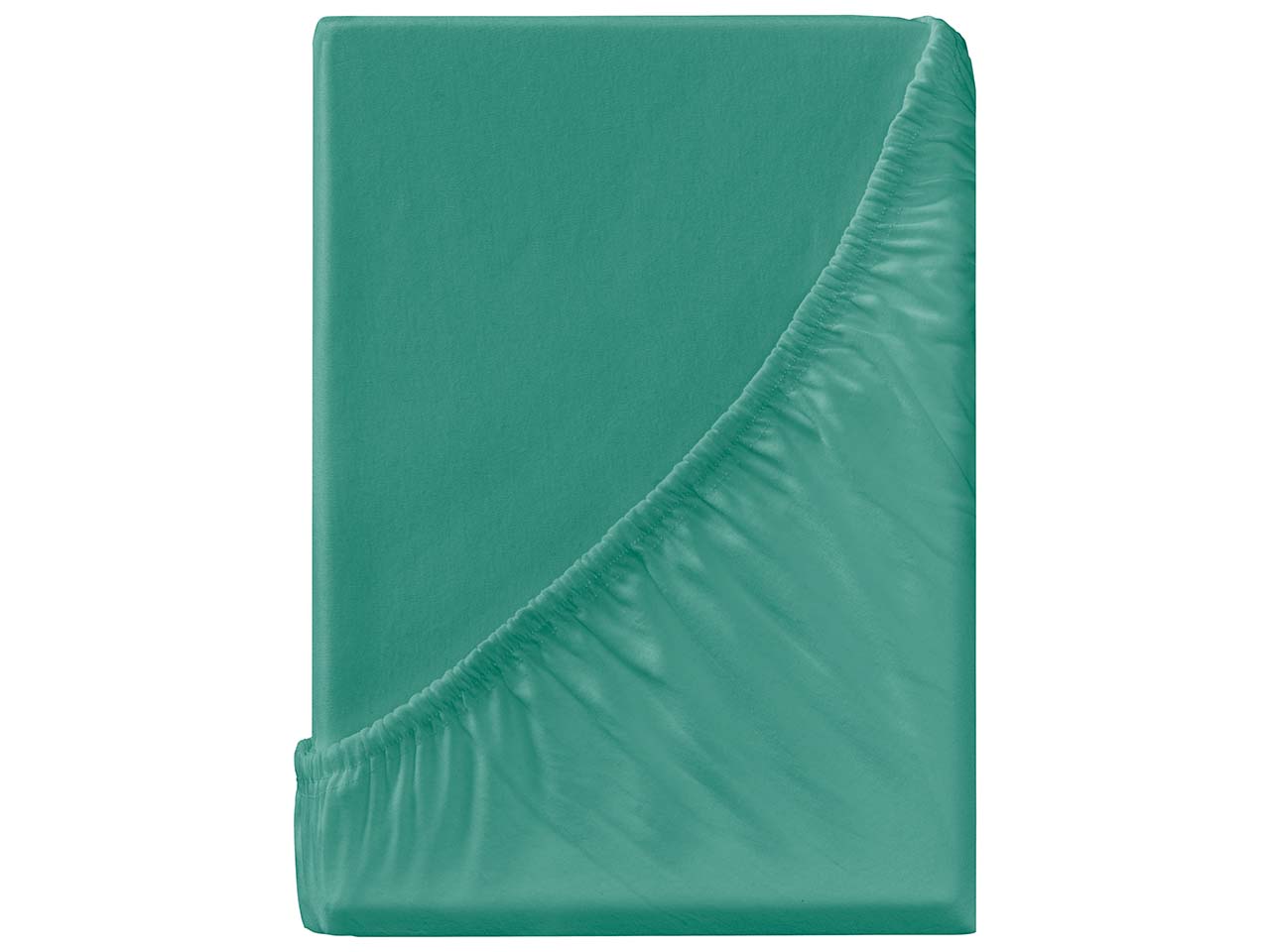 Spannbettlaken "Single Jersey" aus Bio-Baumwolle 90-100 x 200 cm, petrol