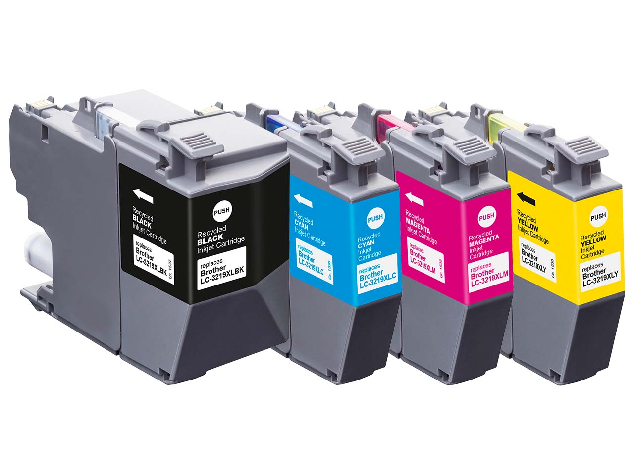 memo Tintenpatronen ersetzt Brother LC-3219XL schwarz, cyan, magenta, gelb, 4er-Set