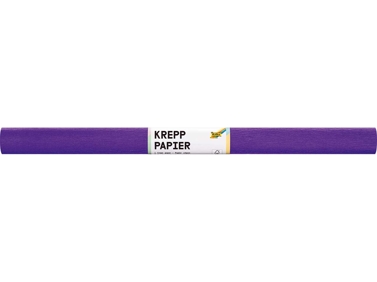folia Krepppapier-Rollen, 50 cm x 2 m, 10 Rollen, dunkelviolett