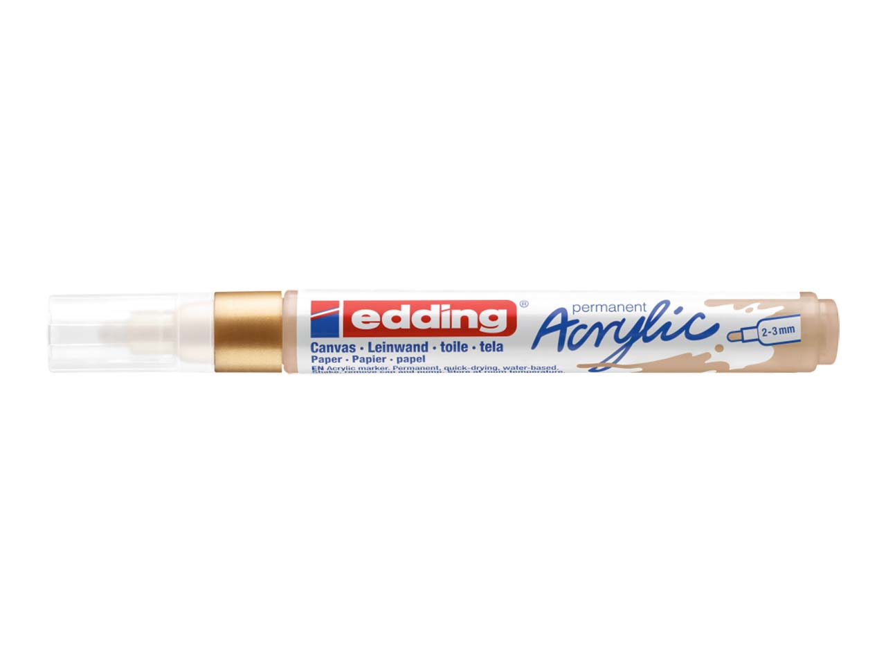 edding Acrylmarker "Acrylic 5100" Rundspitze mittel, gold