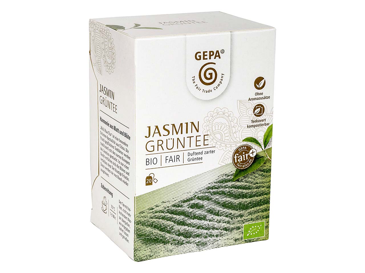 GEPA Bio Jasmin Grüntee, 20 x 1,5 g