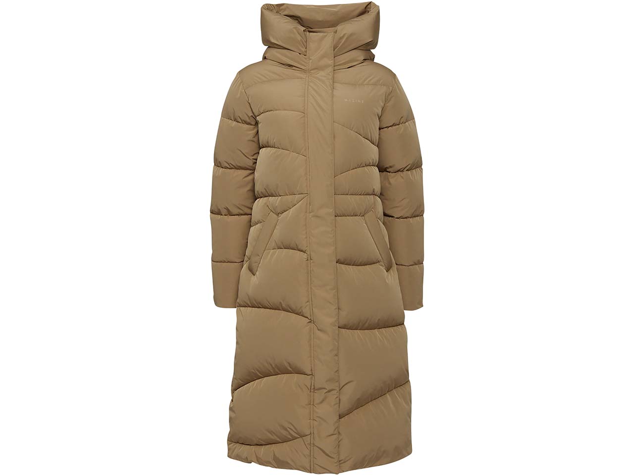 MAZINE Damen-Steppmantel 'Wanda' mit Rippenbündchen, clay, Gr. L