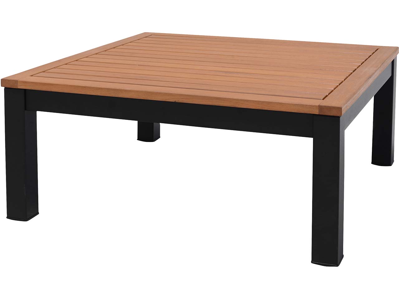 Garten-Couchtisch "Barcelona", 72 x 72 cm, schwarz