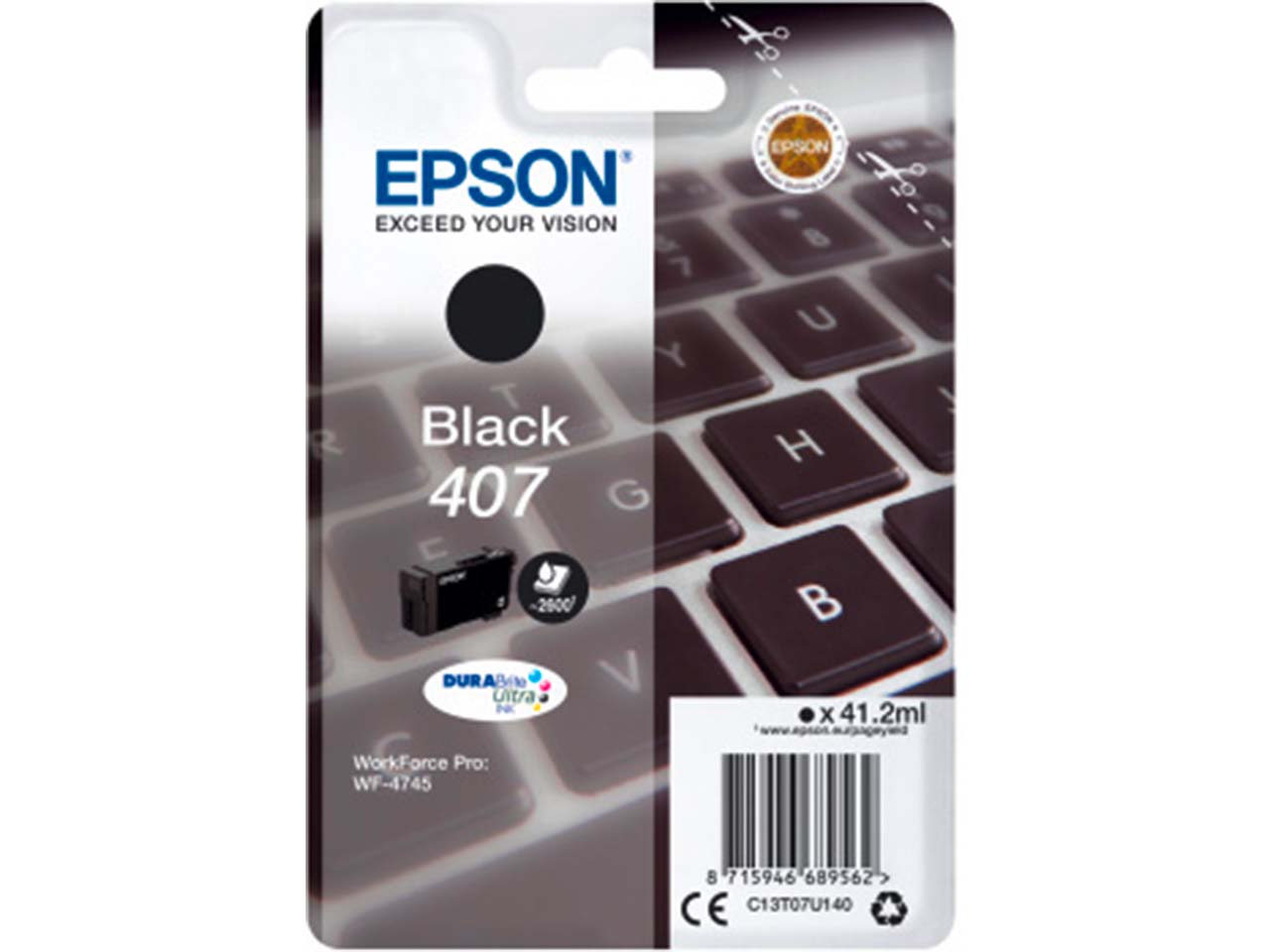 Epson Tintenpatrone 407 schwarz
