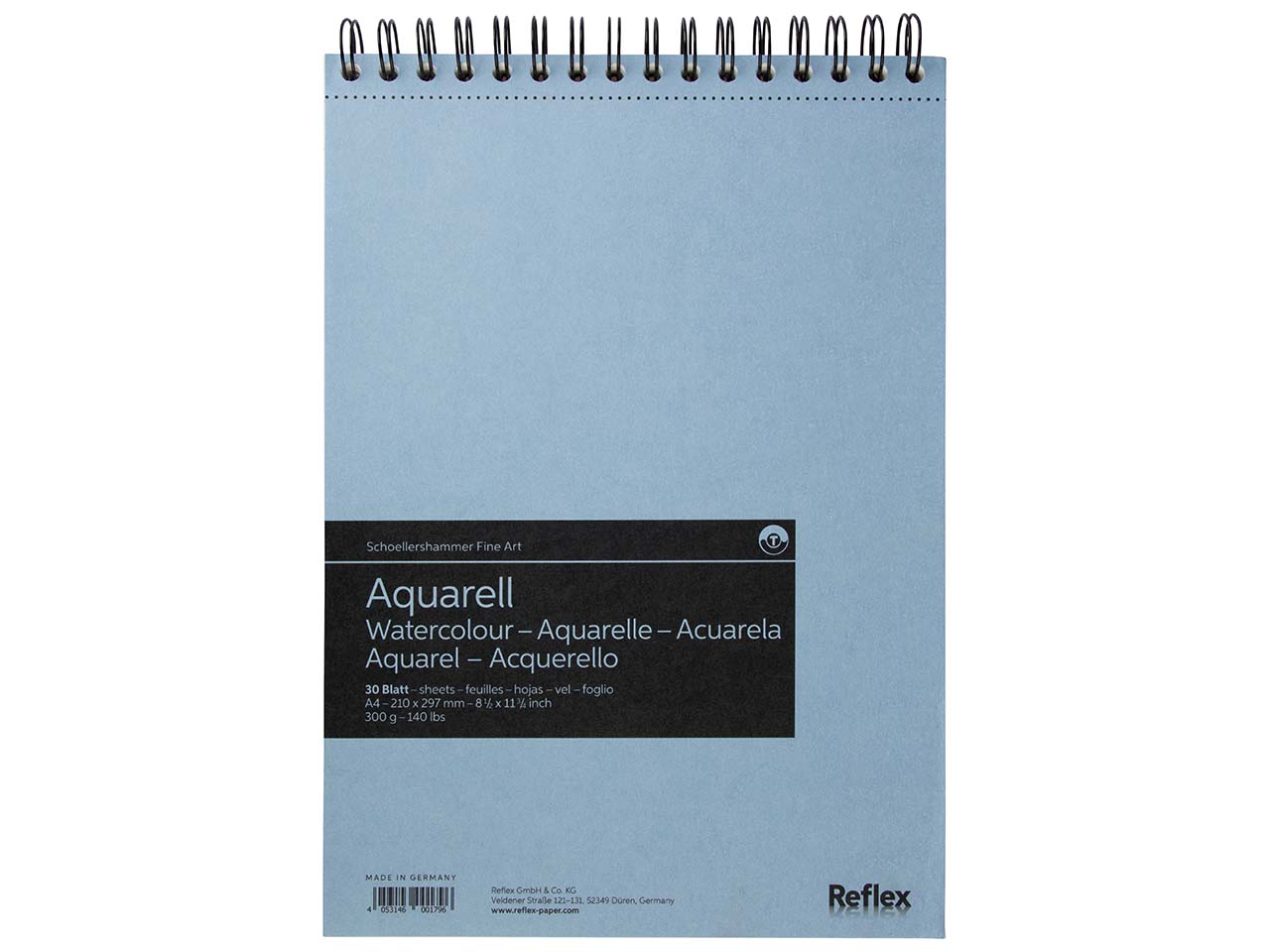 SCHOELLERSHAMMER Zeichenblock "Aquarell" DIN A4, 300 g/m², 30 Blatt