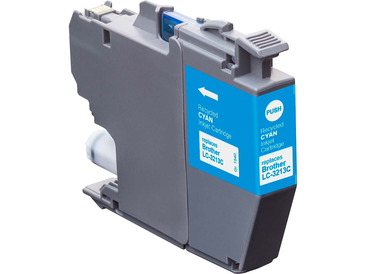 memo Tintenpatrone ersetzt Brother LC-3213C cyan