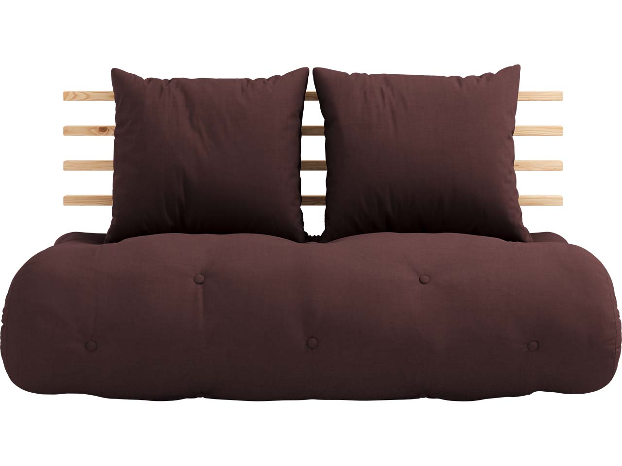 Karup Design Schlafsofa "Shin Sano" klarlackiertes Gestell, brown
