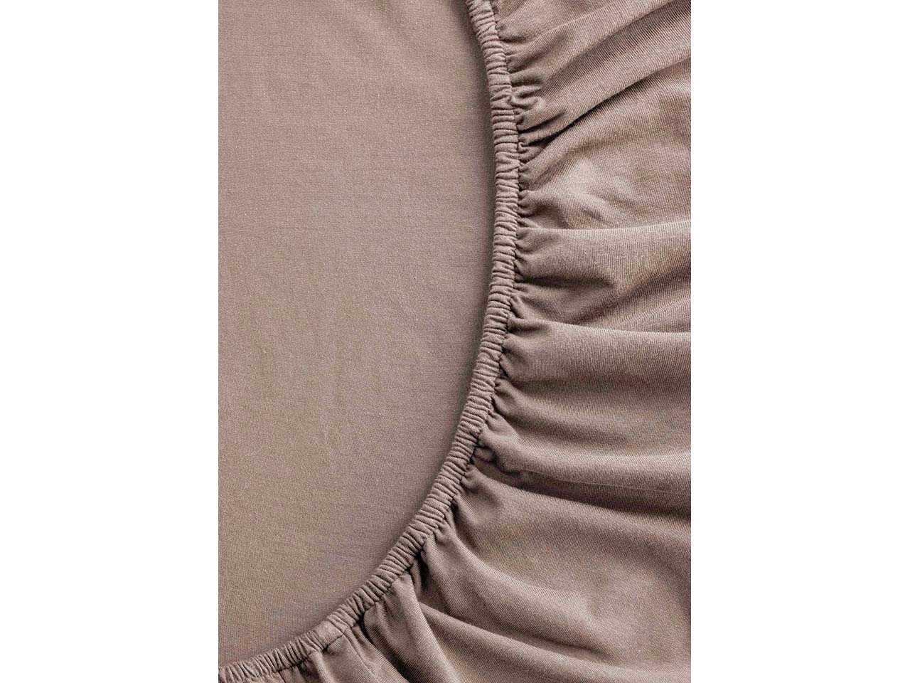 MELA Bio-Spannbettlaken 'PAMBAN' aus Jersey, 90 x 200 cm, mocca