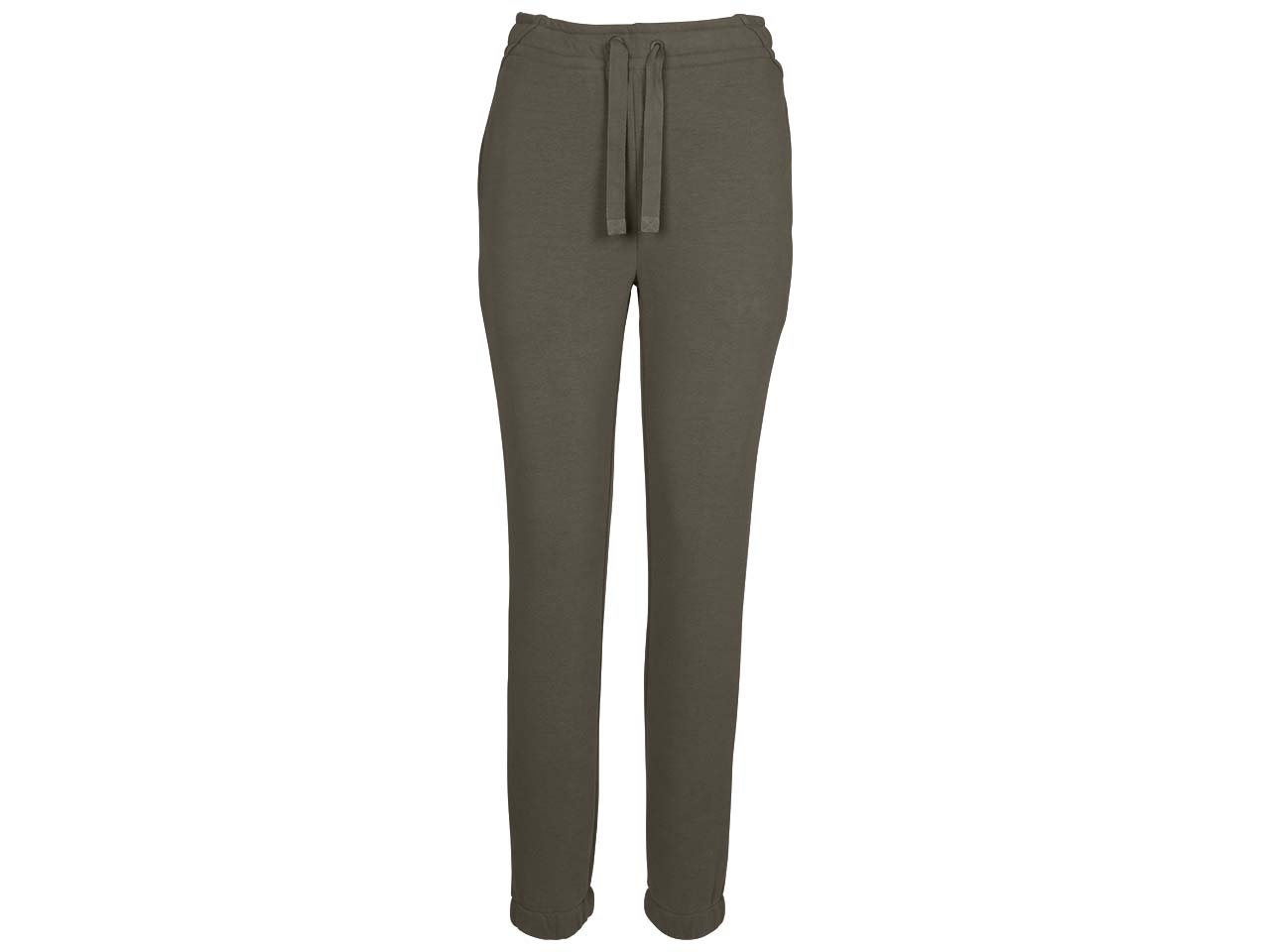 ORGANICATION Bio-Damen-Stoffhose mit Tunnelzug, khaki, Gr. M