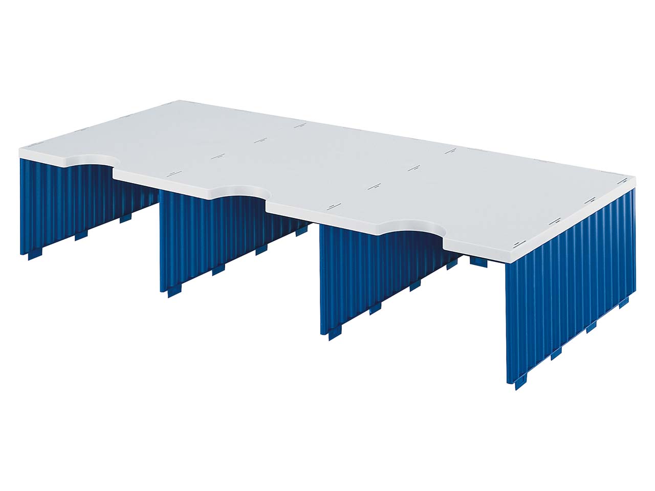 styrodoc Aufbau Jumbo 3er bl. 3 Fächer